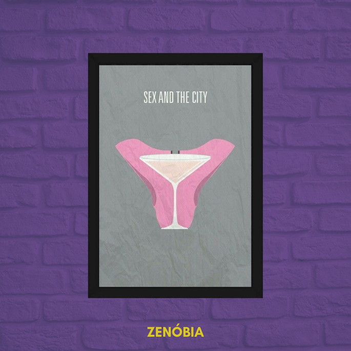 Imagem 1 - Quadro Decorativo Sex And The City - Acompanha Vidro