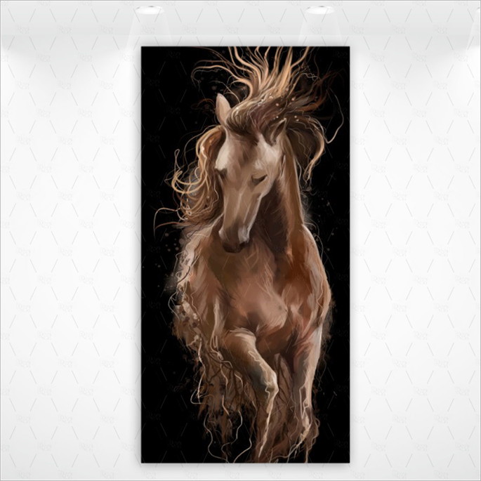 Imagem 1 - Painel Retangular ou Romano Vestfácil Cavalo Country - 1mx2m