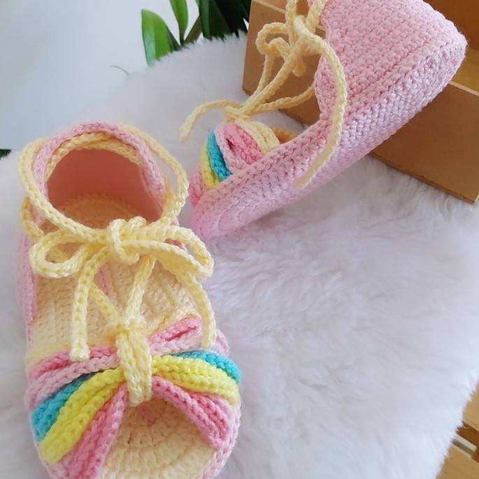 Imagem 3 - Sandália de Crochê para Bebê