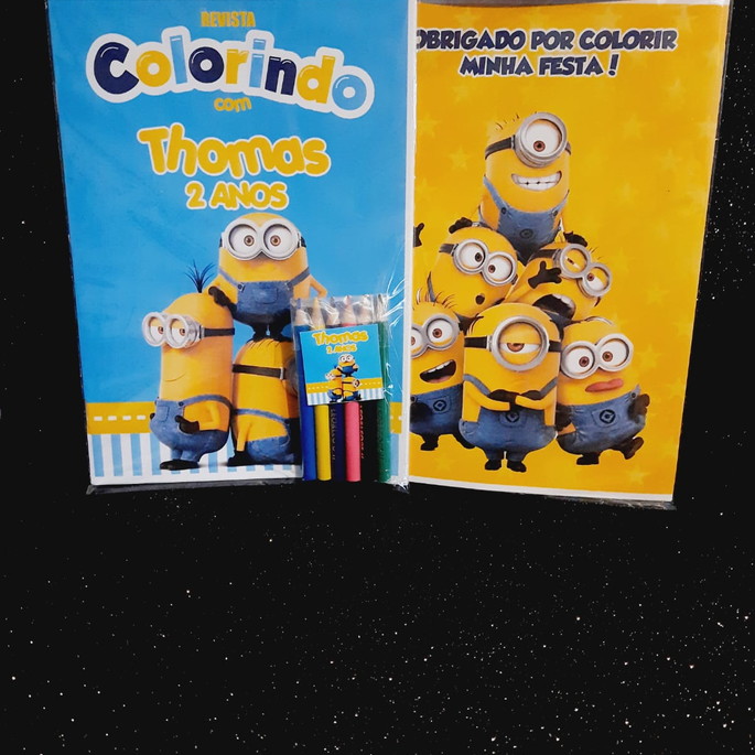 Imagem 1 - Kit Colorir com Lápis Tema Minions