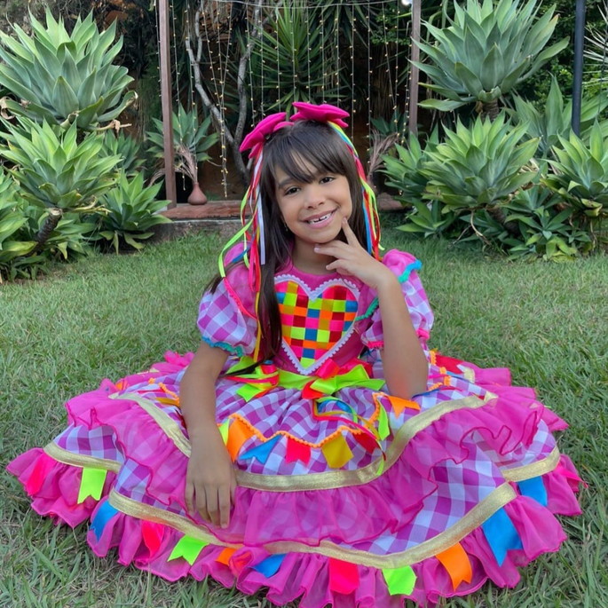 Imagem 3 - Vestido Junino Rosa
