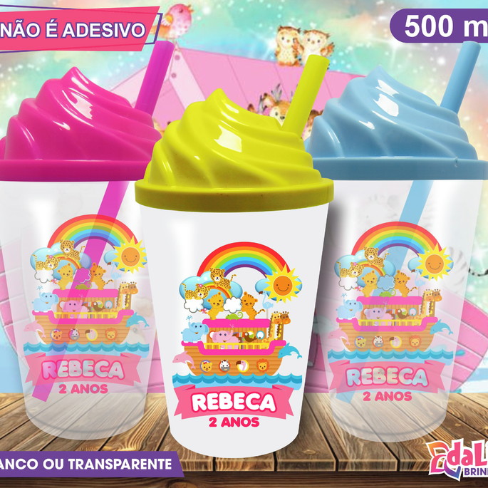 Imagem 1 - Copo Chantilly Personalizado a Arca de Noé Mod. 3- 500 ml