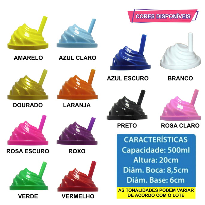Imagem 2 - Copo Chantilly Personalizado a Arca de Noé Aquarela - 500 ml