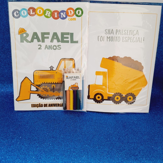 Imagem 1 - Kit Colorir com Lápis Personalizado Trator