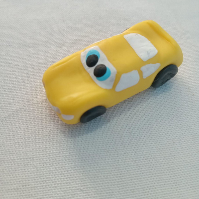 Imagem 1 - Carrinho de Biscuit com Imã (kit com 10)