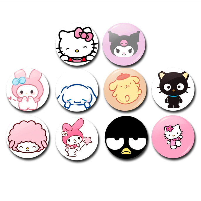 Imagem 2 - 10 Bottons Hello Kitty