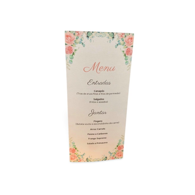 Imagem 4 - Menu de Mesa Triangular para Festas