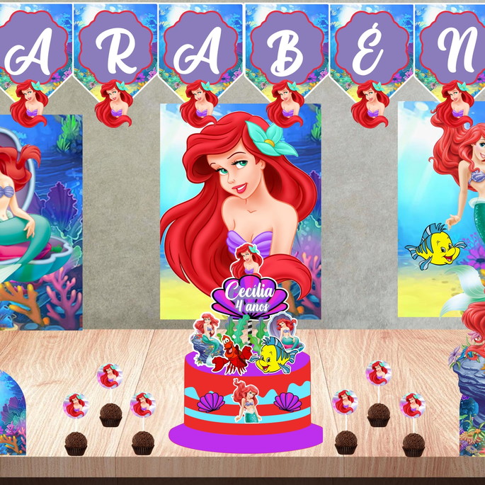 Imagem 1 - Kit Festa em Casa -ariel- Só Um Bolinho Mêsversário