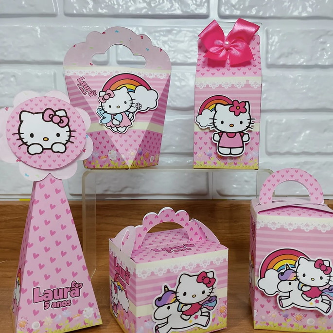 Imagem 1 - 20 Personalizados Clássico Hello Kitty