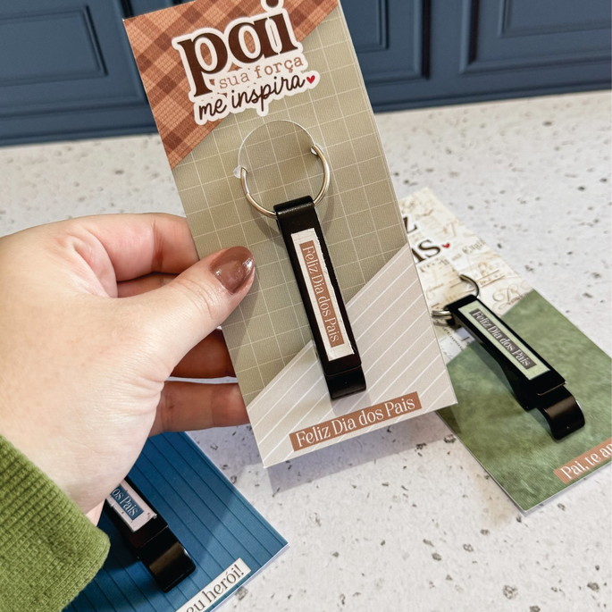 Imagem 1 - Kit com 20 Card com Chaveiro Abridor de Garrafas