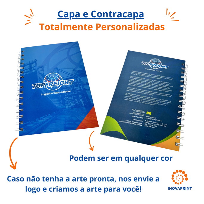 Imagem 3 - 20 Cadernos A5 Logomarca 96 Folhas Eventos Empresas Brindes