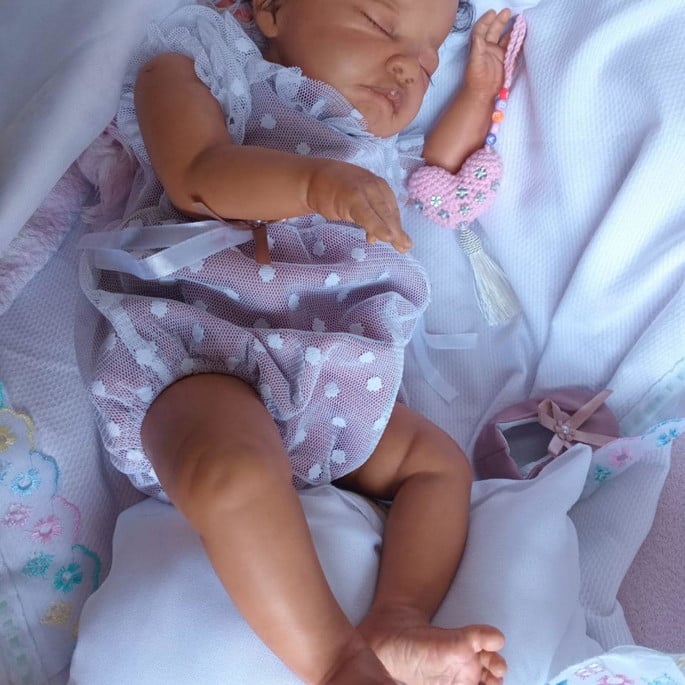 Imagem 4 - Bebê Reborn Negra, Realista, Pronta Entrega
