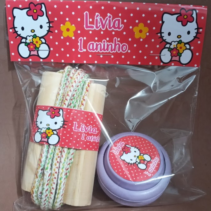 Imagem 2 - Kit Corda e Ioio Personalizado Hello Kitty
