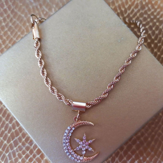 Imagem 1 - Pulseira com Pingente de Lua