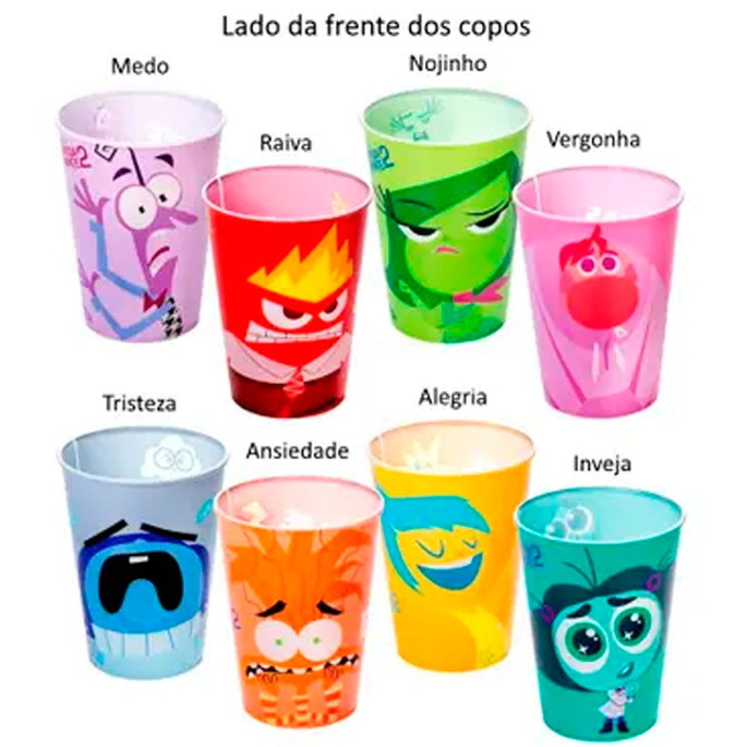 Imagem 2 - Kit com 8 Copos Divertidamente 2