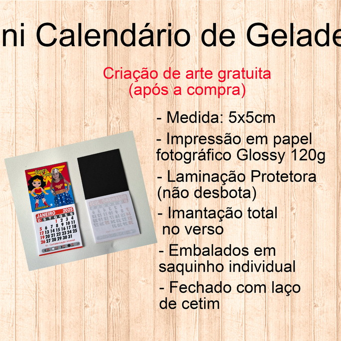 Mini Calendário de Geladeira 2026 Roblox Elo7