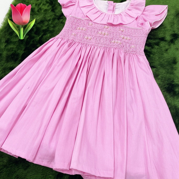 Imagem 1 - Vestido-rosa Bordado a Mão= 3 Anos