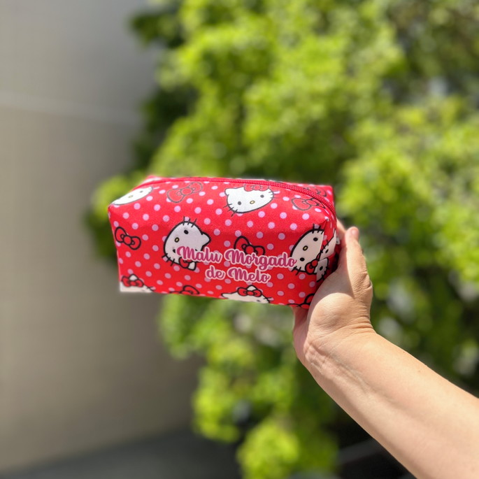 Imagem 1 - Necessaire Box Personalizada com Nome Hello Kitty