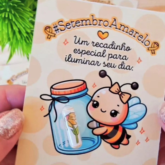 Imagem 1 - Card com Cápsula com Frase- Setembro Amarelo