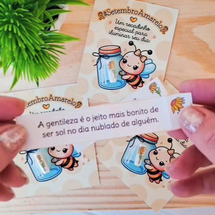 Imagem 2 - Card com Cápsula com Frase- Setembro Amarelo