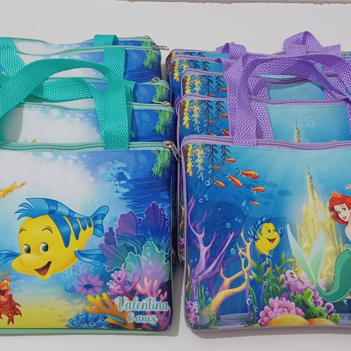 Imagem 2 - Bolsinha Personalizada Pequena Sereia Ariel