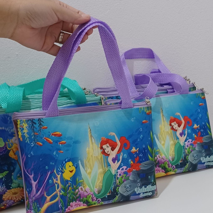 Imagem 4 - Bolsinha Personalizada Pequena Sereia Ariel
