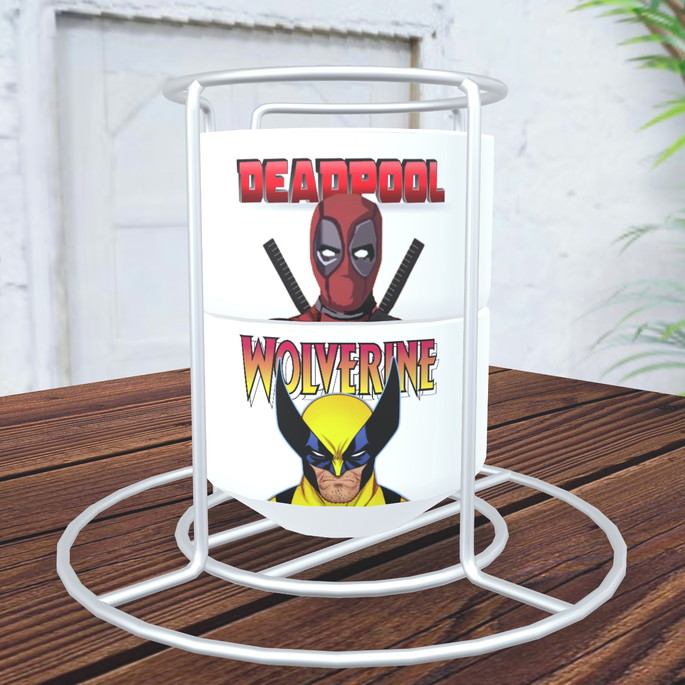 Imagem 1 - Kit 2 Canecas Deadpool e Wolverine