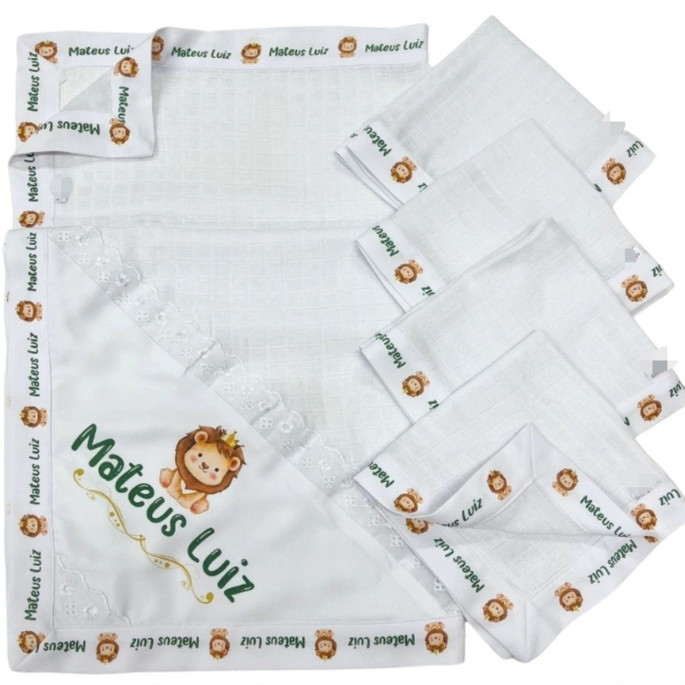 Imagem 3 - Kit Fralda com Barrado Personalizado