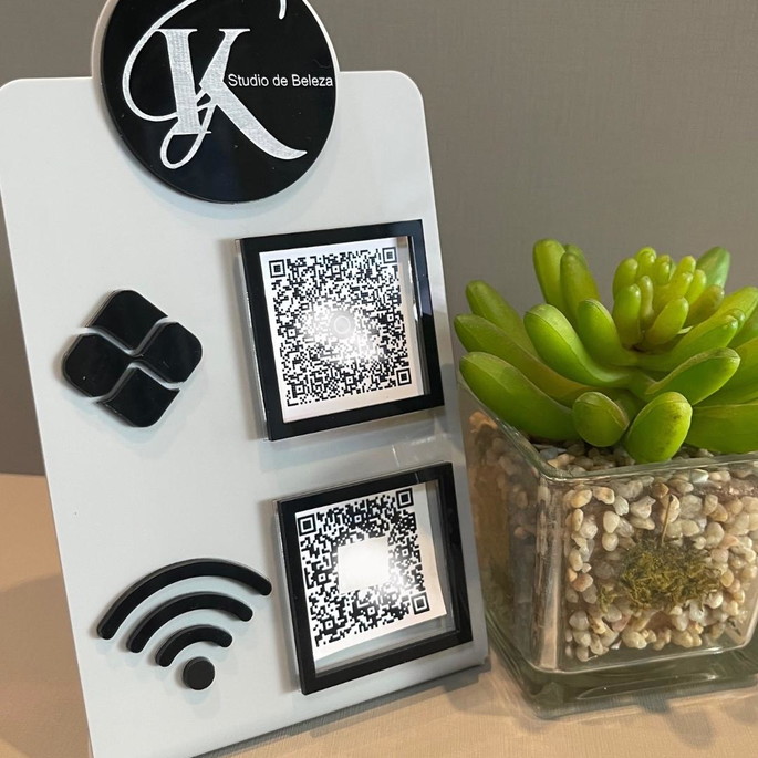 Imagem 1 - Placa 2 Qr Code Slim