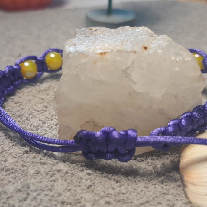 Imagem 3 - Pulseira em Macramê com Pérolas