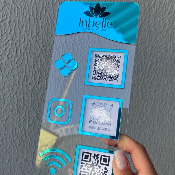 Imagem 1 - Placa 3 Qr Code Slim