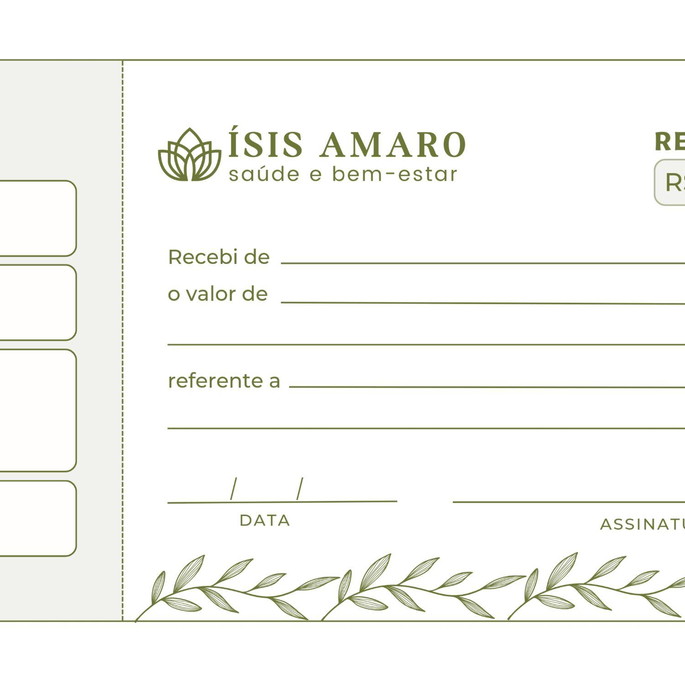 Imagem 1 - Bloco de Recibo com Canhoto