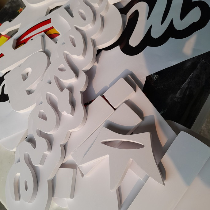 Imagem 3 - Logo Completo de Pvc 2 Camadas 10mm c/ Led