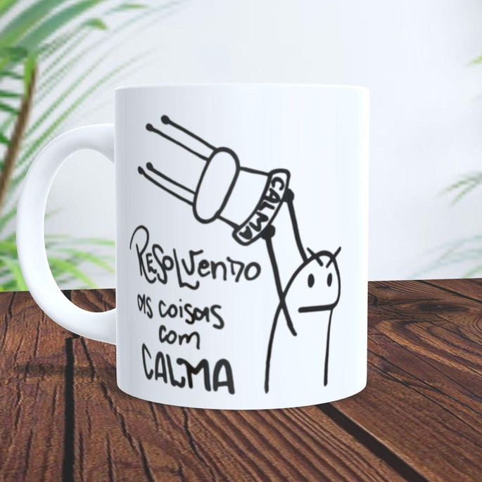 Imagem 1 - Caneca Flork Resolvendo as Coisas com Calma