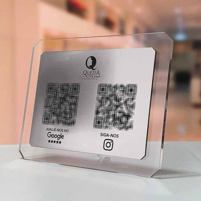 Imagem 2 - Placa Qr Code Duplo