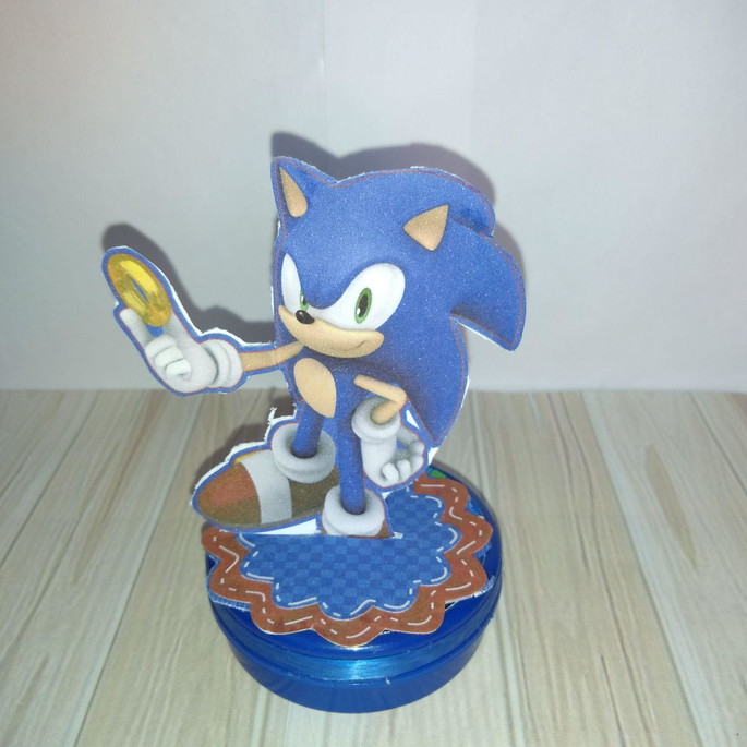 Imagem 2 - Apliques 3d Sonic com 10 Unidades