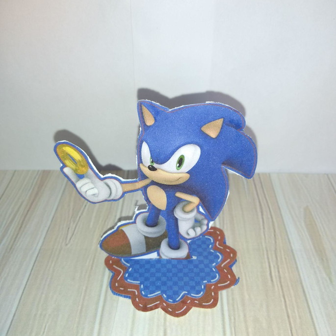 Imagem 3 - Apliques 3d Sonic com 10 Unidades