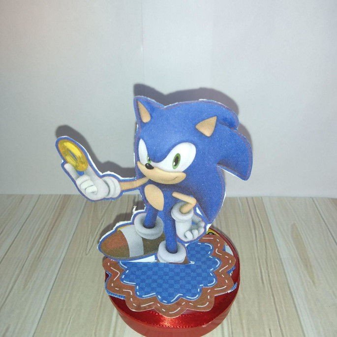 Imagem 4 - Apliques 3d Sonic com 10 Unidades