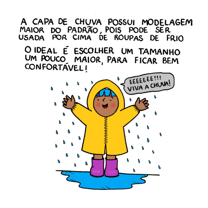 Imagem 3 - Capa de Chuva Infantil Arco Iris