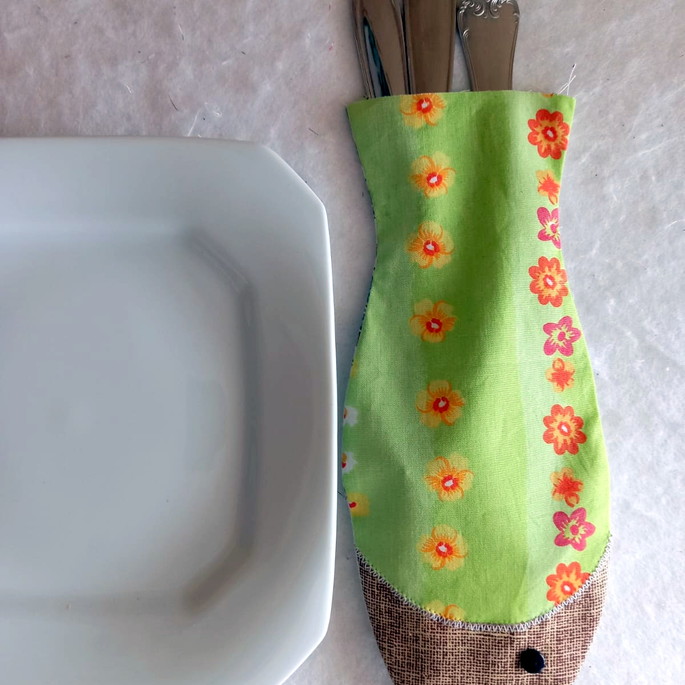 Imagem 1 - Conjunto com 6 Protetores de Talheres em Tecido