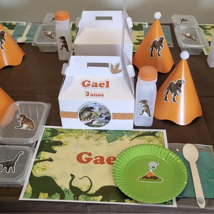 Imagem 2 - Kit Festa na Escola Dinossauro (11 Itens)
