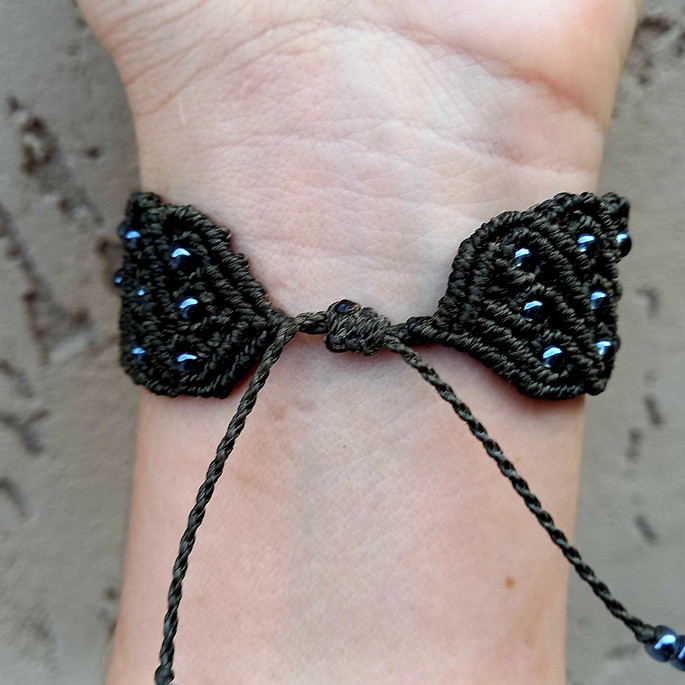 Imagem 3 - Pulseira Macramê com Miçangas