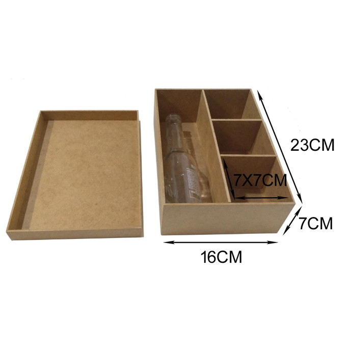 Imagem 2 - Kit com 3 Caixas mdf com 4 Lugares 24x17x7cm Cod:kitcx011-3
