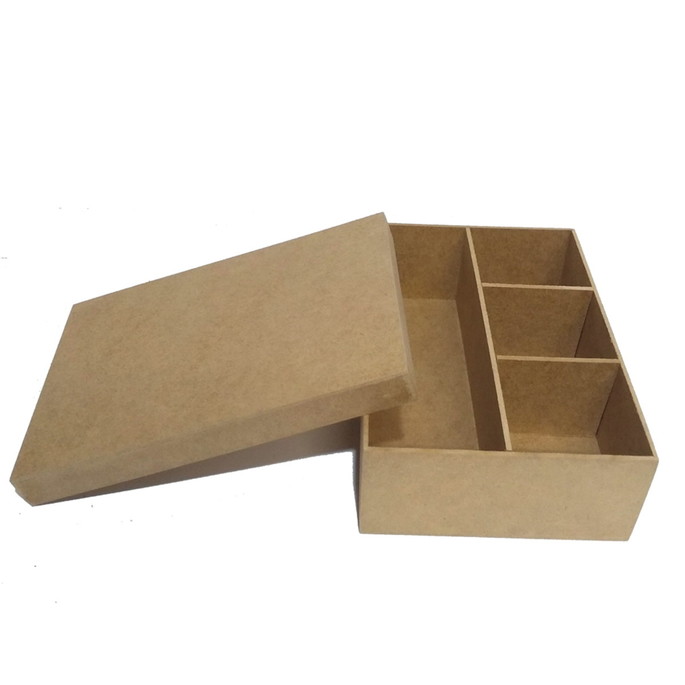 Imagem 3 - Kit com 3 Caixas mdf com 4 Lugares 24x17x7cm Cod:kitcx011-3