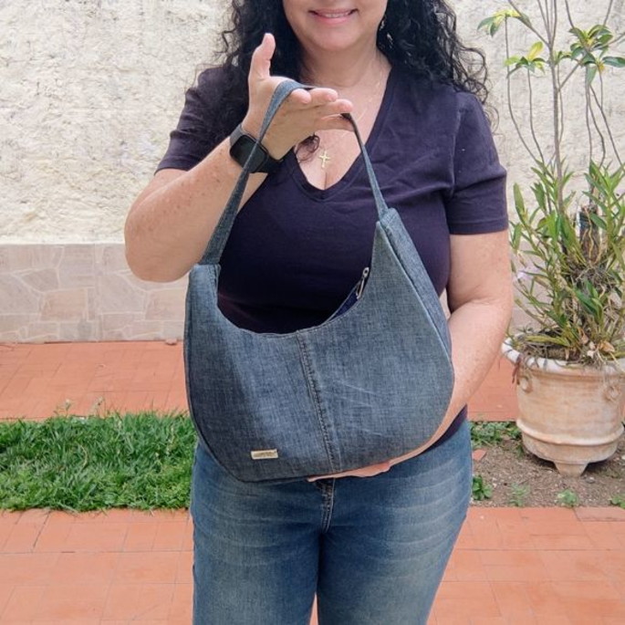 Imagem 1 - Bolsa Baguete Jeans