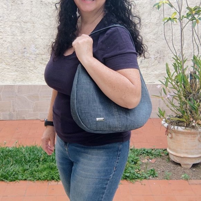 Imagem 5 - Bolsa Baguete Jeans