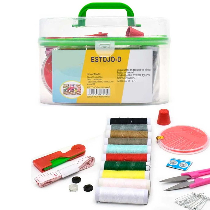 Imagem 1 - Kit de Costura com Estojo Mod.d com 18 Itens