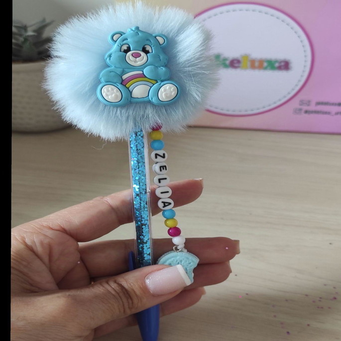 Imagem 2 - Canetas Personalizadas com Pompom e Aplique