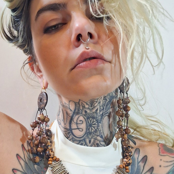 Imagem 5 - Biojóia - Brinco Longo