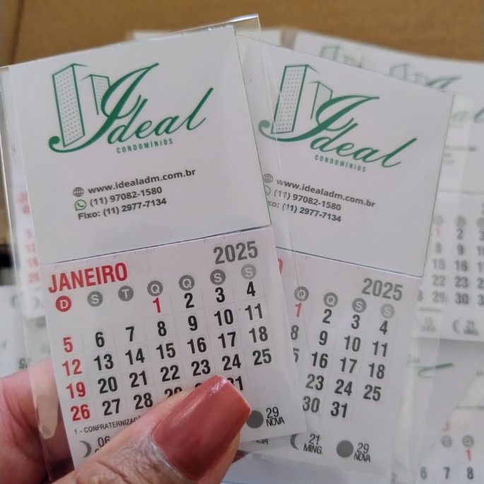 Imagem 1 - Mini Calendários com Imã 2024